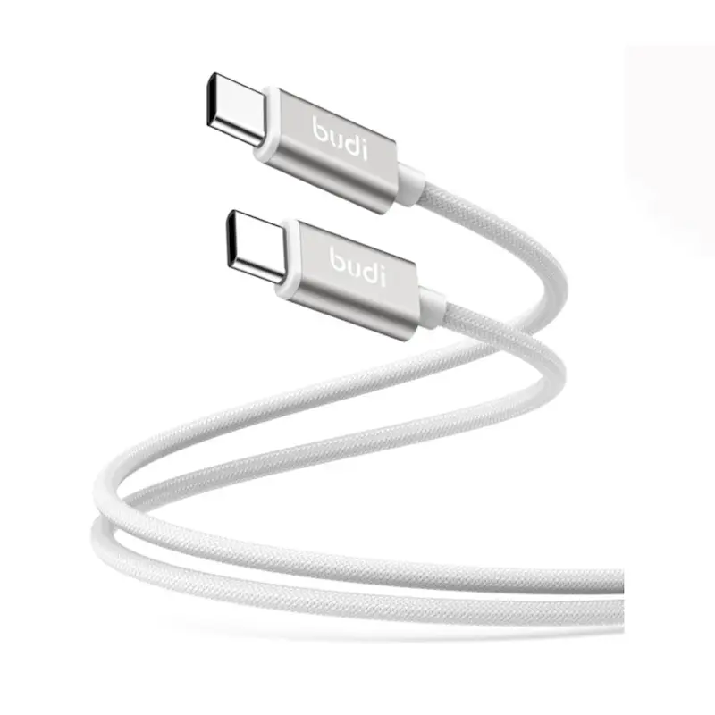 کابل شارژ کنفی ‌USB-C به ‌USB-C بودی مدل Budi DC103TT20W
